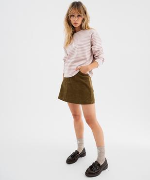 Tee-shirt rayé col rond femme vue4 - GEMO(FEMME PAP) - GEMO