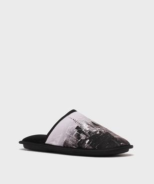 Chaussons mules en velours doux homme vue2 - GEMO 4G HOMME - GEMO