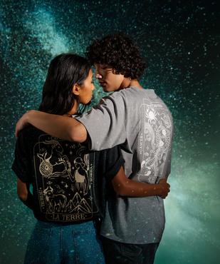 Haut de pyjama manches courtes imprimé devant et dos mixte vue13 - GEMO 4G FEMME - GEMO