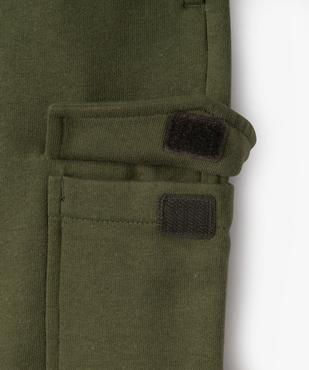 Pantalon de jogging molletonné avec poches à rabat garçon vue2 - GEMO (ENFANT) - GEMO