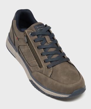 Baskets basses de ville à lacets et zip homme - Urban Steps vue5 - URBAN STEPS - GEMO