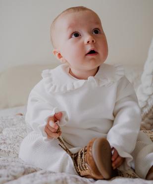 Ensemble 2 pièces en maille bébé fille pull et legging vue7 - GEMO 4G BEBE - GEMO