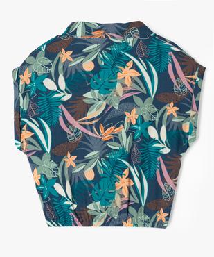 Chemise sans manches loose en viscose imprimée fille vue11 - GEMO 4G FILLE - GEMO