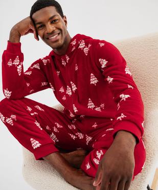 Combinaison pyjama zippée spéciale Noël homme vue5 - GEMO(HOMWR HOM) - GEMO