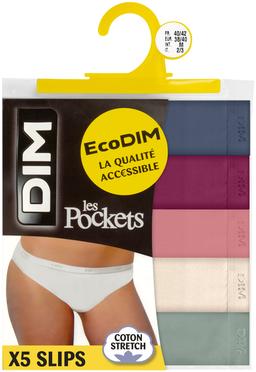 Culottes en coton stretch femme (lot de 5) - Dim Pocket vue2 - DIM - GEMO