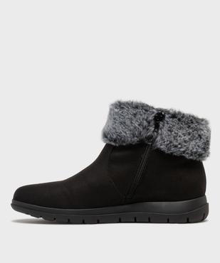 Boots confort avec tige en fourrure imitation femme vue3 - G'FLEX - GEMO