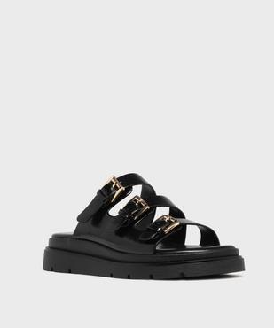 Mules à brides sur semelle épaisse femme - 5 Miles vue2 - 5 MILES - GEMO