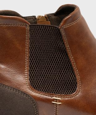 Chelsea boots zippées homme vue6 - MARIO BALDANO - GEMO