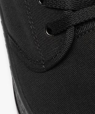 Baskets homme montantes en toile et semelle crantée vue6 - GEMO (CASUAL) - GEMO