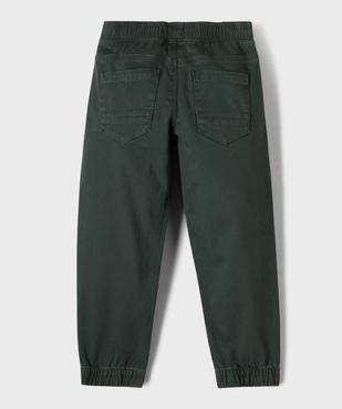 Pantalon jogger avec taille élastique ajustable garçon vue3 - GEMO (ENFANT) - GEMO