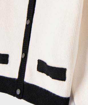 Gilet à col rond fille vue2 - GEMO (ENFANT) - GEMO