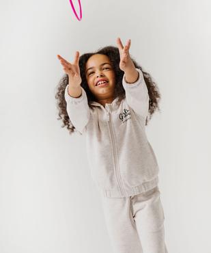 Sweat à capuche zippé intérieur molletonné fille vue6 - GEMO 4G FILLE - GEMO
