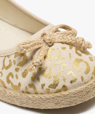 Ballerines en toile imprimée à semelle de corde femme vue7 - FOLLOW ME G4G - GEMO