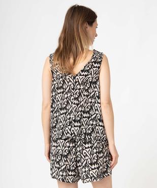 Débardeur femme imprimé avec épaules smockées vue3 - GEMO(FEMME PAP) - GEMO