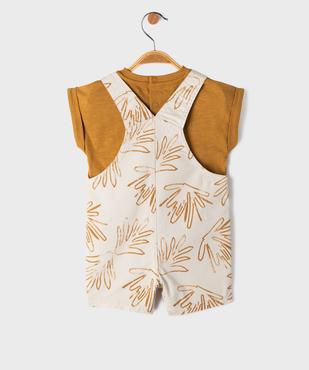 Ensemble 2 pièces bébé garçon - Salopette et tee-shirt vue5 - GEMO(BEBE DEBT) - GEMO