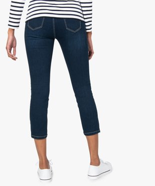 Jean femme coupe skinny longueur 7/8ème avec bas zippés vue3 - GEMO (JEAN) - GEMO
