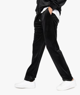 Pantalon femme large en velours ras vue1 - GEMO(FEMME PAP) - GEMO