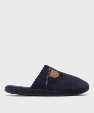 Chaussons mules en toile doublée velours homme vue1 - GEMO(HOMWR HOM) - GEMO