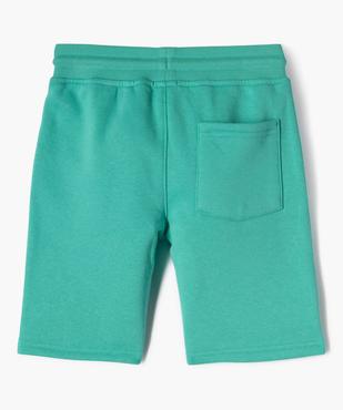 Bermuda en maille avec intérieur molletonné garçon vue12 - GEMO (ENFANT) - GEMO