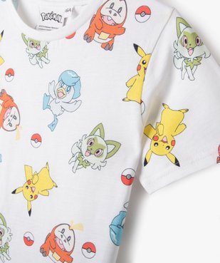 Pyjashort en coton imprimé garçon - Pokémon vue2 - POKEMON - GEMO