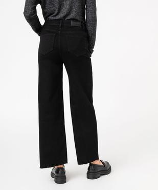 Jean wide leg court taille haute femme vue3 - GEMO 4G FEMME - GEMO