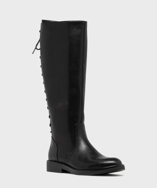 Bottes cavalières à laçage sur l'arrière femme vue2 - VALENTINA BALDA - GEMO