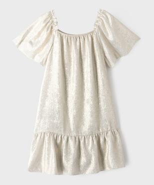 Robe de cérémonie aux reflets métallisés fille vue3 - GEMO (ENFANT) - GEMO