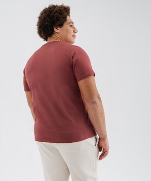 Tee-shirt manches courtes col rond en coton homme vue6 - GEMO 4G HOMME - GEMO