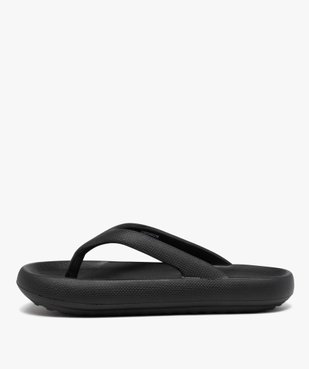Tongs femme unies à semelle extra large vue3 - GEMO (PLAGE) - GEMO