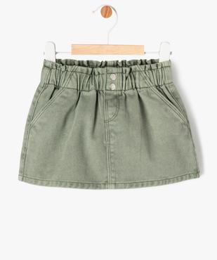 Jupe en jean bébé fille avec taille élastique vue1 - GEMO 4G BEBE - GEMO