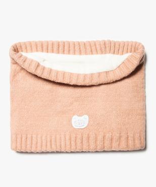 Echarpe fille forme snood en maille avec doublure polaire vue1 - GEMO (ENFANT) - GEMO