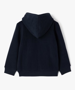 Sweat à capuche zippé en polaire doublé sherpa garçon vue3 - GEMO (ENFANT) - GEMO