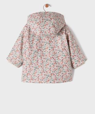 Manteau imperméable à capuche avec doublure chaude bébé fille vue4 - GEMO(BEBE DEBT) - GEMO