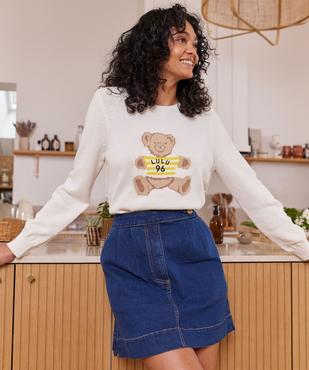 Pull avec motif nounours pour femme - LuluCastagnette vue7 - LULU CASTAGNETT - GEMO
