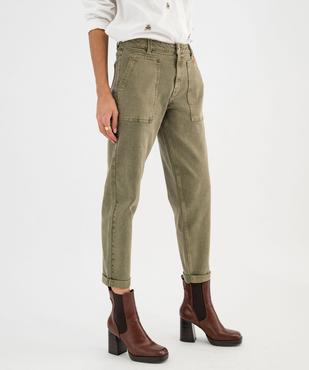 Jean Mom avec poches plaquées femme - LuluCastagnette vue2 - LULUCASTAGNETTE - GEMO