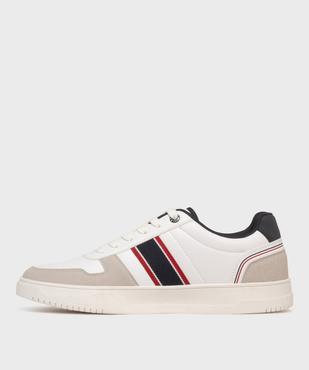 Baskets basses avec empiècements colorés homme - Urban Steps vue3 - URBAN STEPS - GEMO