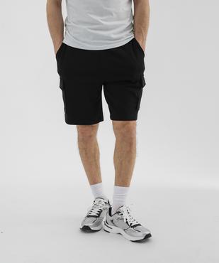 Bermuda en maille French Terry coupe cargo homme vue1 - GEMO 4G HOMME - GEMO