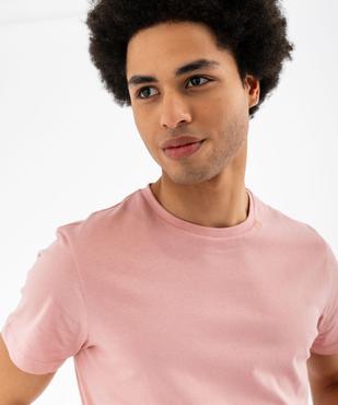 Tee-shirt à manches courtes et col rond homme vue3 - GEMO 4G HOMME - GEMO