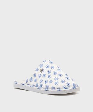 Chaussons mules à motifs fleuris femme - LuluCastagnette vue2 - LULUCASTAGNETTE - GEMO