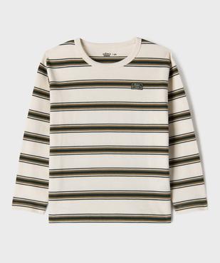 Tee-shirt rayé col rond garçon vue1 - GEMO (ENFANT) - GEMO