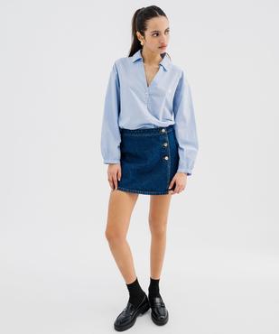Chemise large manches longues rayée femme - LuluCastagnette vue4 - LULUCASTAGNETTE - GEMO