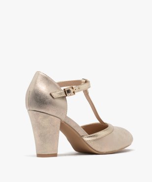 Escarpins salomés brillants à talon large femme vue5 - VALENTINA BALDA - GEMO