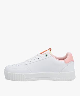 Tennis femme à détails colorés fermeture lacets – Fila Milena vue3 - FILA - GEMO