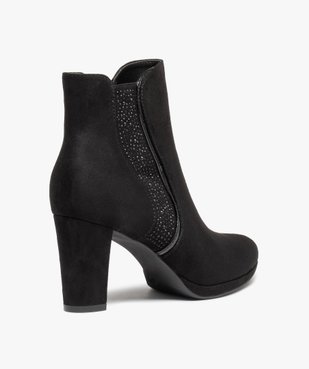 Boots femme à talon haut et détails pailletés vue5 - GEMO(URBAIN) - GEMO