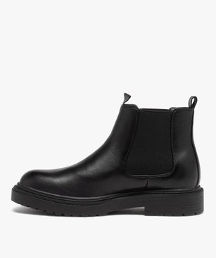 Boots Chelsea à épaisse semelle crantée homme vue4 - GEMO (CASUAL) - GEMO