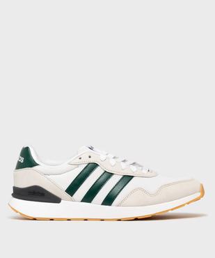 Baskets en cuir et mesh Run 60s 4.0 homme - Adidas vue1 - ADIDAS - GEMO