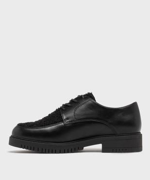 Derbies multimatière à semelle crantée femme vue3 - FOLLOW ME - GEMO