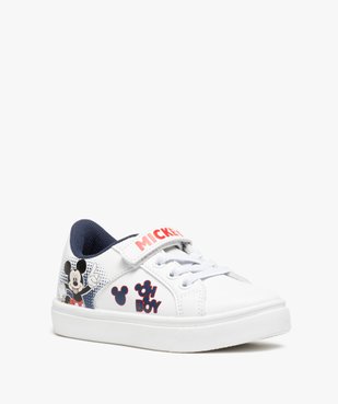 Baskets garçon imprimées à lacets et scratch – Mickey vue2 - MICKEY - GEMO