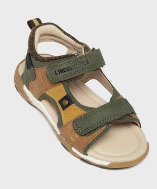 Sandales sportswear à double scratch garçon - Gepy vue5 - GEPY - GEMO
