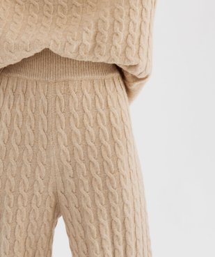 Pantalon large en lainage femme vue2 - GEMO(FEMME PAP) - GEMO